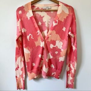 Ann Taylor LOFT Floral Cardigan, Size M